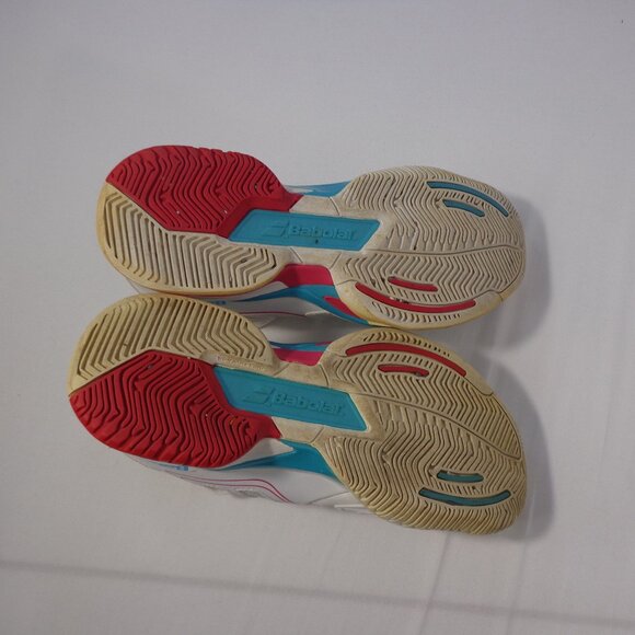 Babolat Propulse Team BPM Tennis Court Shoes White Pink Turquoise Women Size 6.5 - Picture 7 of 7